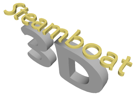 Steamboat3D Logo